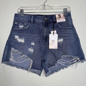 NWT Sincerely Jules High Rise Vintage Babe Jean Shorts Retro Summer Aesthetic 28